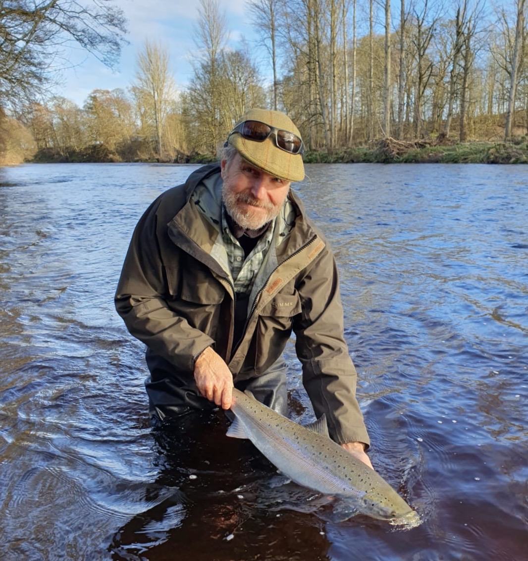 Ollie Braithwaite with salmon 2 from Canterland