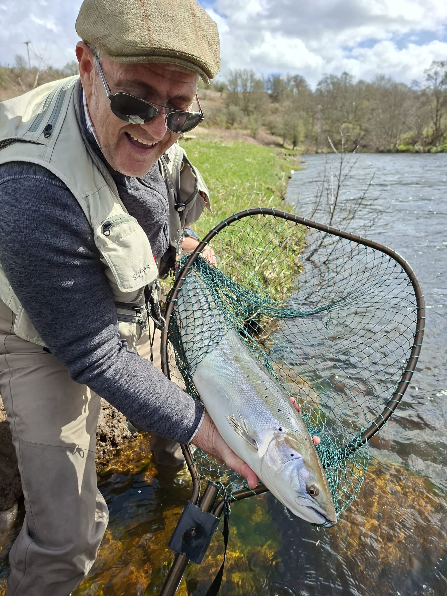 Ollie Braithwaite with salmon 2 from Canterland