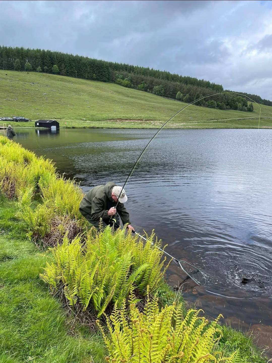 Ollie Braithwaite with salmon 2 from Canterland