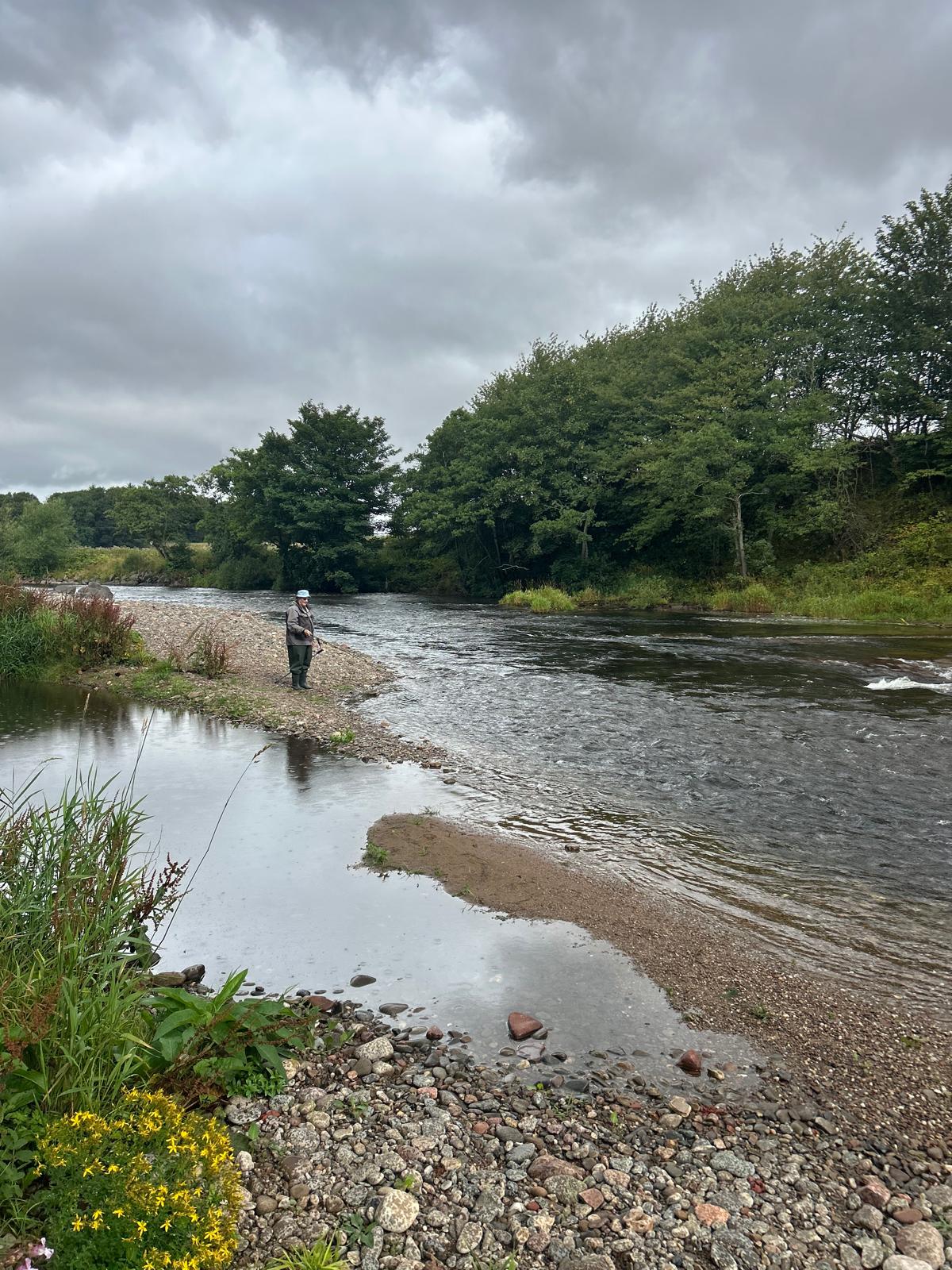 Ollie Braithwaite with salmon 2 from Canterland