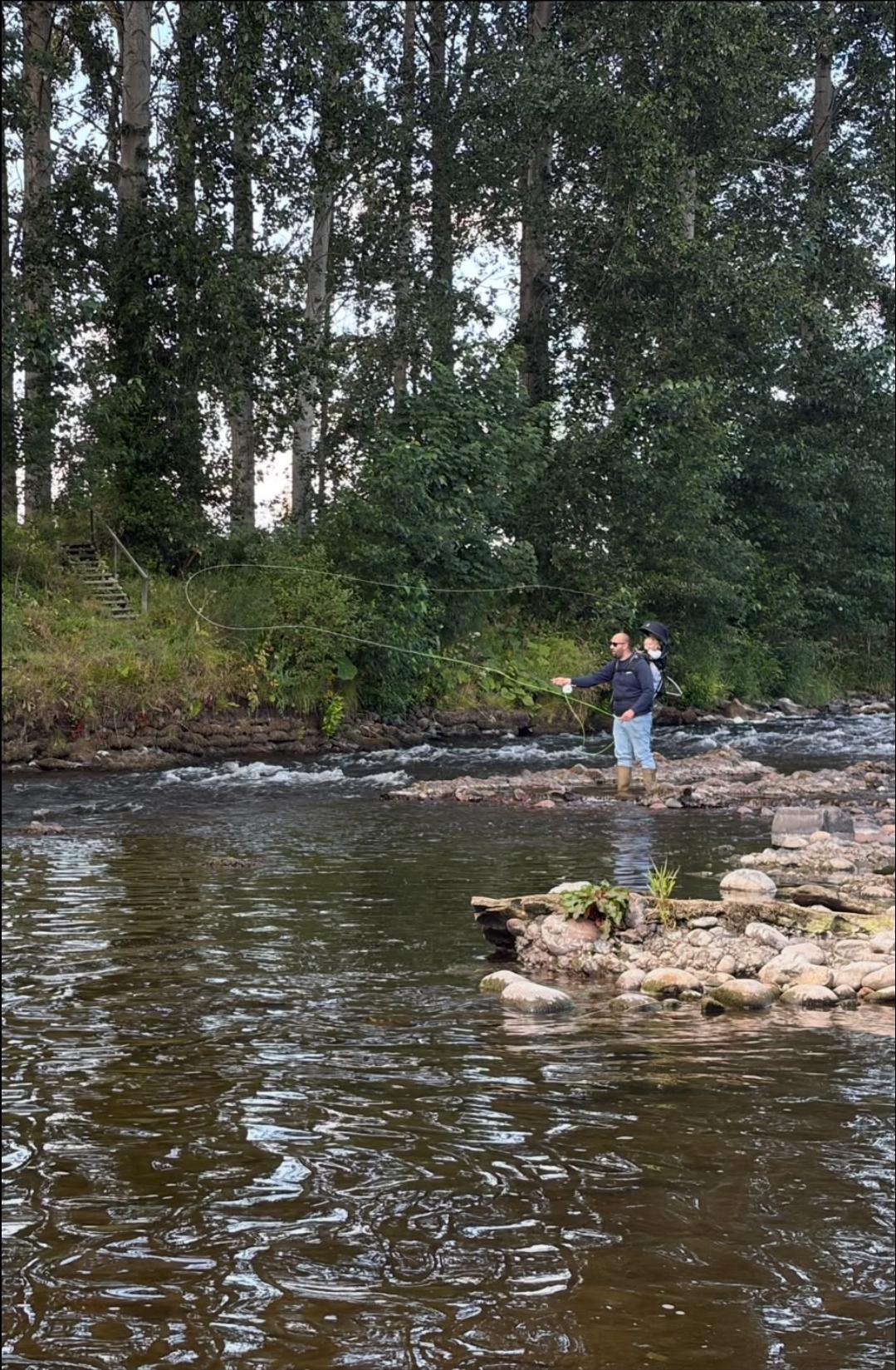 Ollie Braithwaite with salmon 2 from Canterland